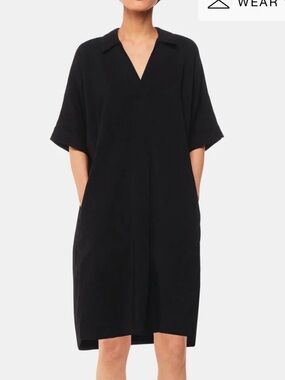 Whistles Black Melanie Dress
